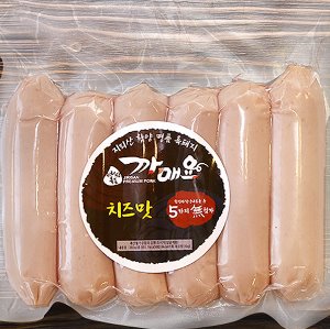 흑돼지로 만든 소시지360g(바베큐맛/치즈맛/매운맛)